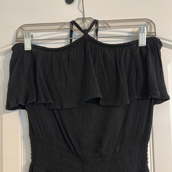 Aerie Black Halter Romper - Picture 2 of 8